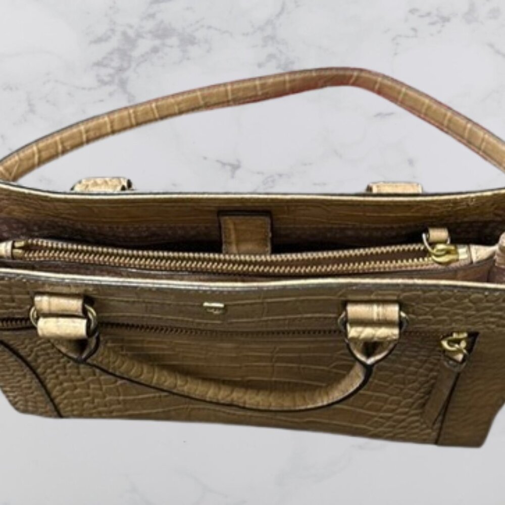 Cream Kate Spade Romy Perri Lane Croco Rosy Beige Bag - Picture 8 of 15